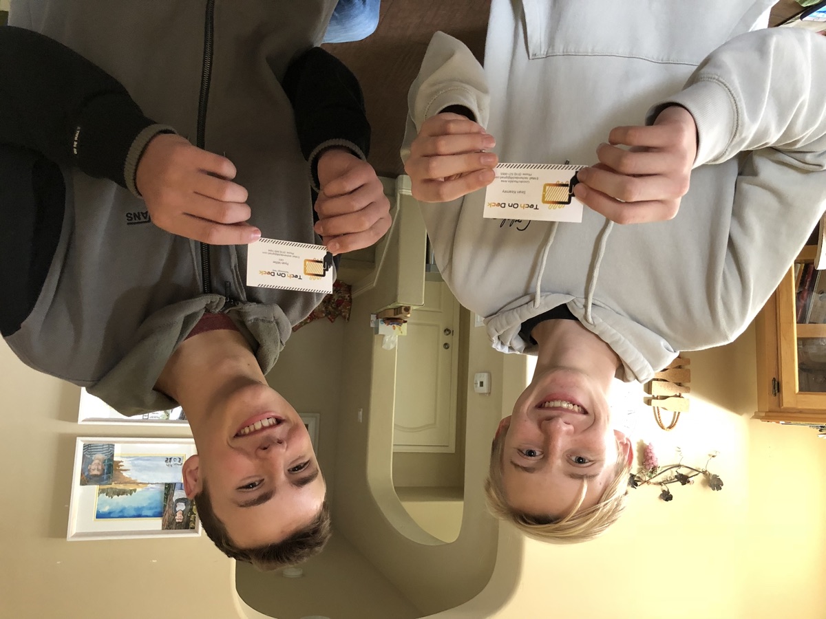 Sean Kearney and his cousin Ryan Miller, co-founders of Tech-on-Deck